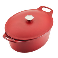 Premium RUST-RESISTANT™ Cast Iron Dutch Oven | Red