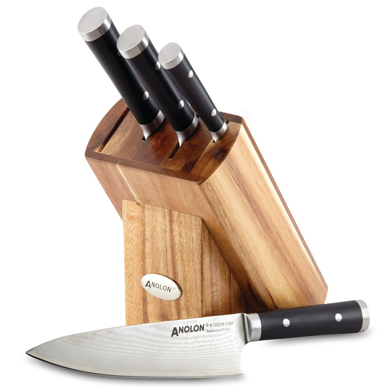 Imperion Damascus 5-Piece Knife Block Set