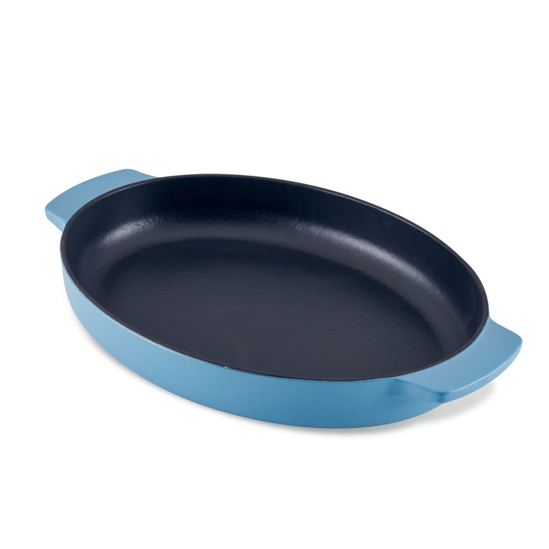 2.5-Quart Enameled Cast Iron Au Gratin Roasting Pan