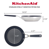 Stainless Steel Nonstick 8-Inch Frying Pan