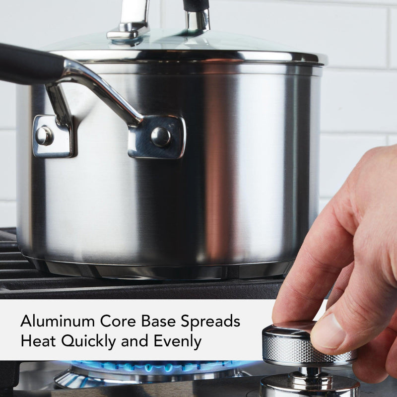 10-Piece Stainless Steel Cookware Set