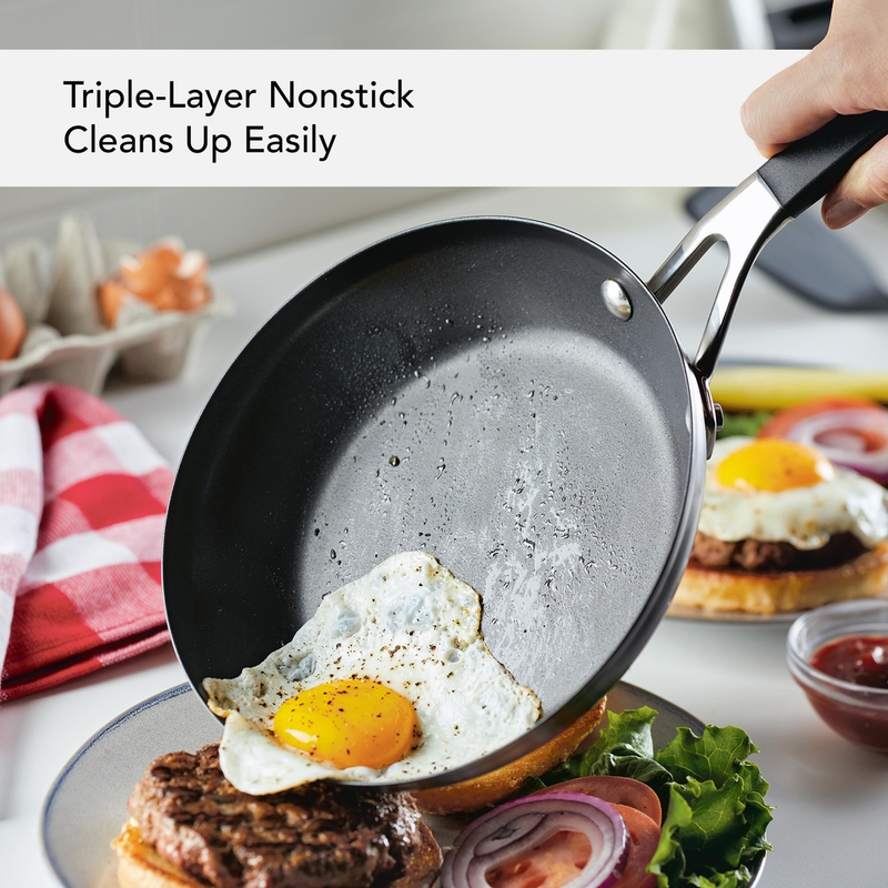 2-Piece Stainless Steel Nonstick Frying Pan Set