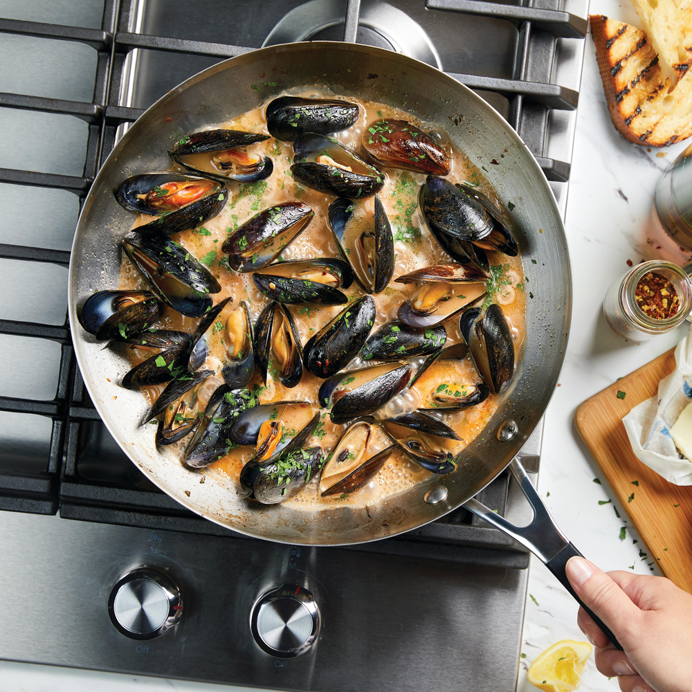 Stainless Steel 12-Inch Frying Pan