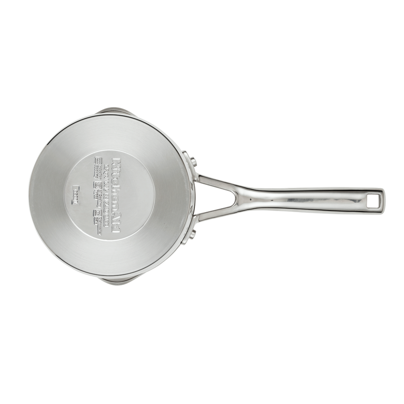 3-Ply Stainless Steel 1.5-Quart Saucepan with Pour Spouts