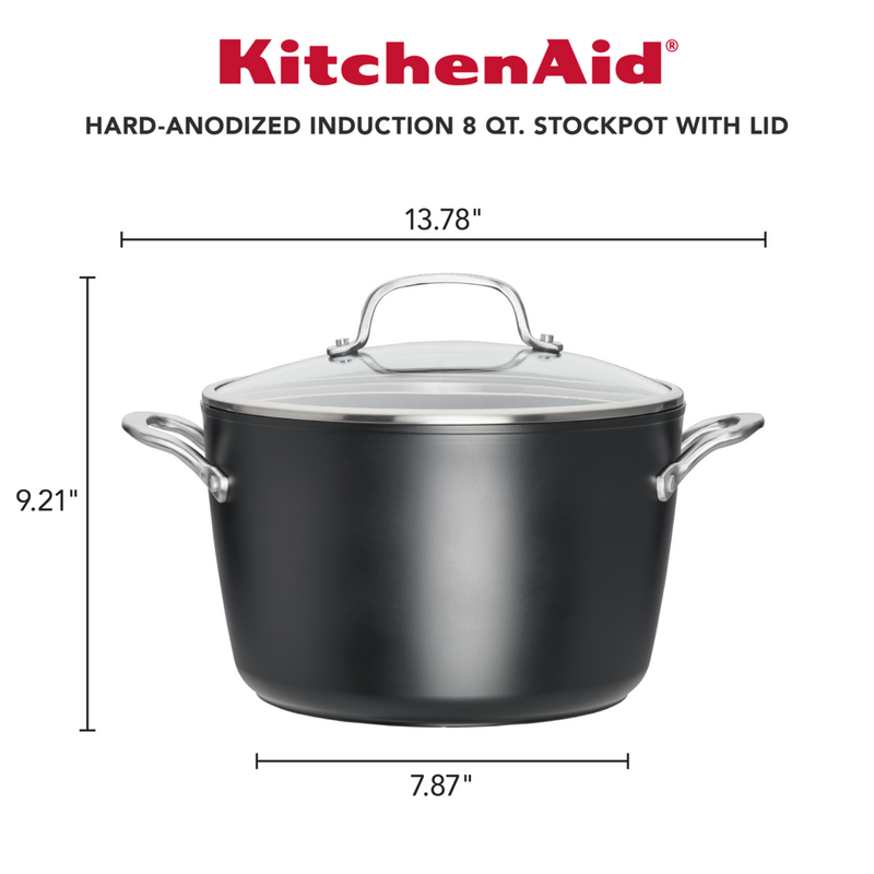 Hard-Anodized Induction 8-Quart Stockpot with Lid