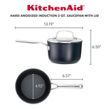 Hard-Anodized Induction 2-Quart Nonstick Saucepan with Lid