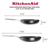 Hard-Anodized Induction 2-Piece Nonstick Frying Pan Set