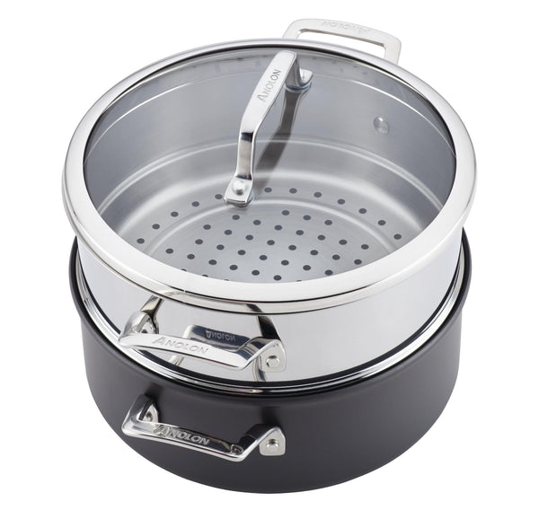 Authority 5-QuartDutch Oven with Lid and Steamer Insert