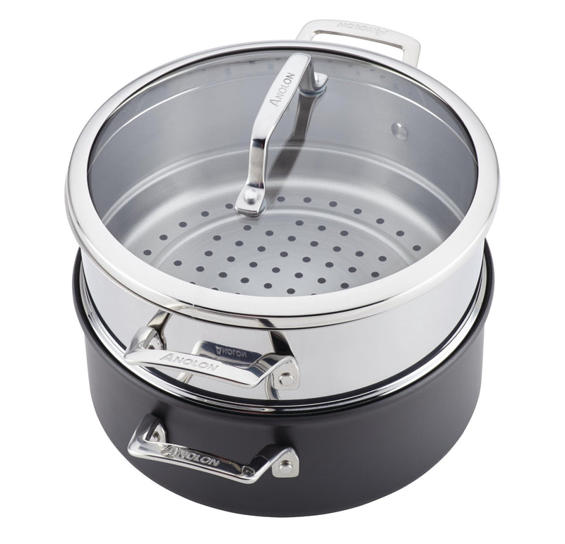 Authority 5-QuartDutch Oven with Lid and Steamer Insert