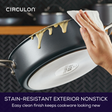 5-Quart ScratchDefense™ A1 Series Nonstick Saute Pan with Lid
