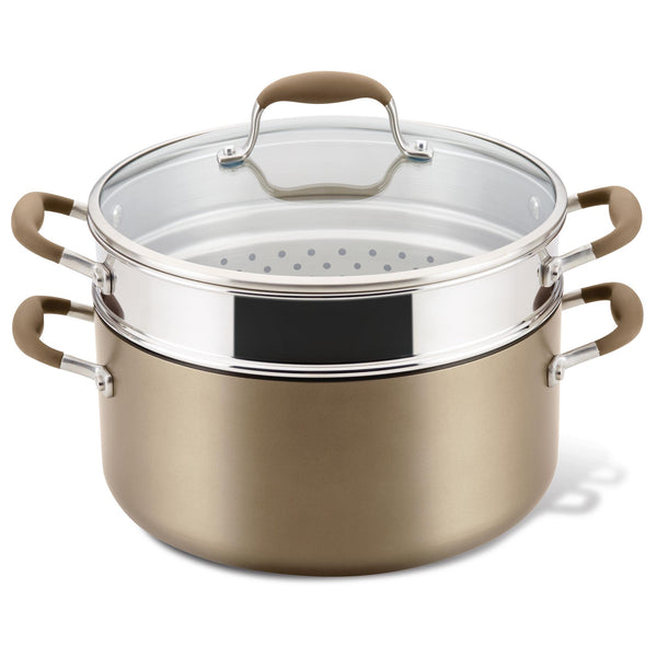 Advanced Home 8.5-Quart Wide Stockpot with Multi-Function Insert