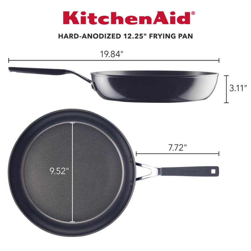 Hard-Anodized Nonstick 12.25-Inch Frying Pan
