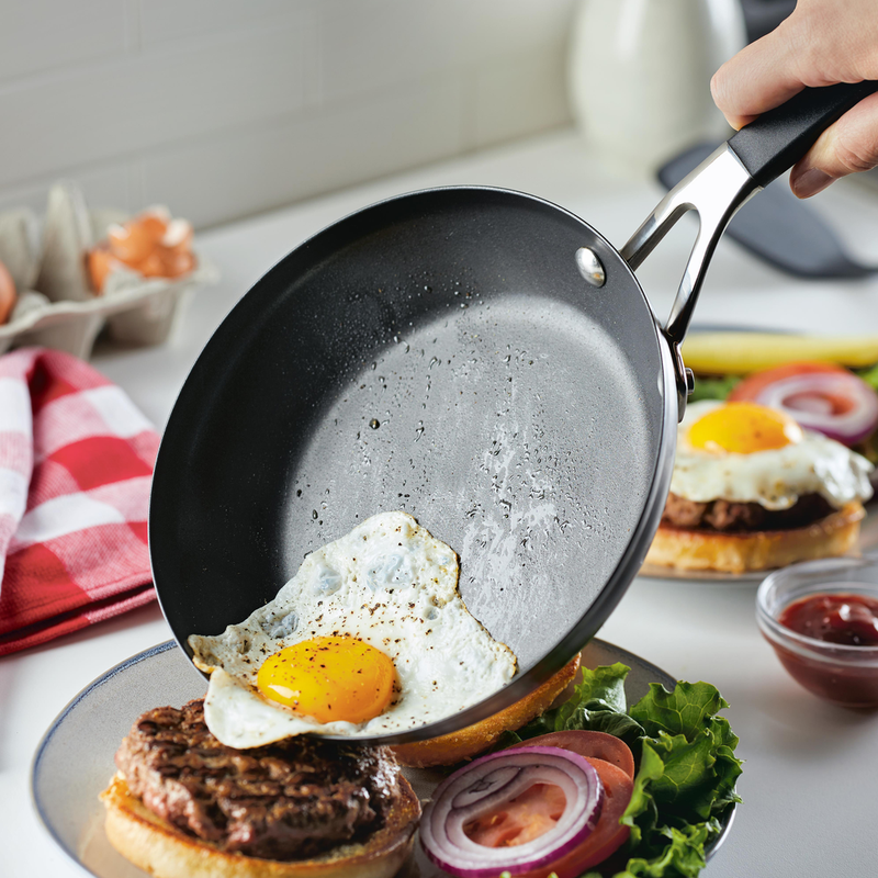 2-Piece Stainless Steel Nonstick Frying Pan Set