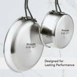 5-Ply Clad Stainless Steel 12.25-Inch Frying Pan