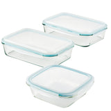Airtight-Leakproof Borosilicate Glass Bake and Take 6-Piece Food Storage Set