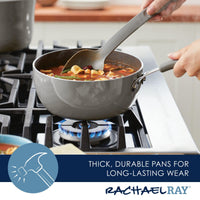 11-Piece Nonstick Cookware Set | Gray