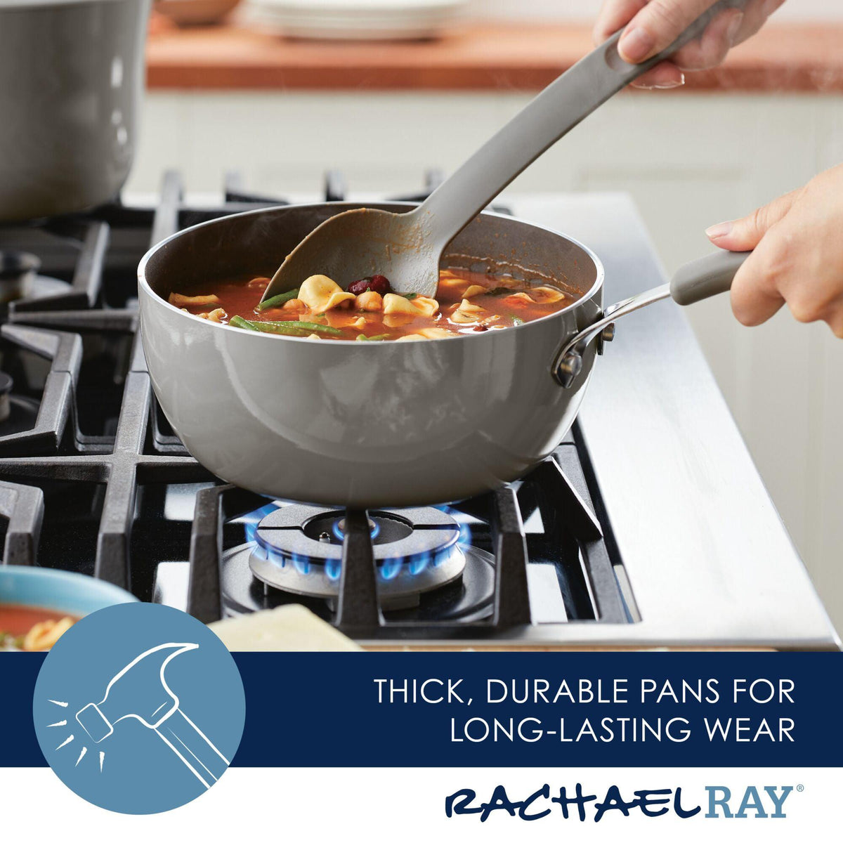 11-Piece Nonstick Cookware Set | Gray