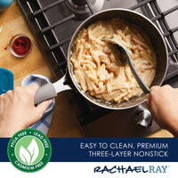 3-Quart Nonstick Saucier Pan | Gray