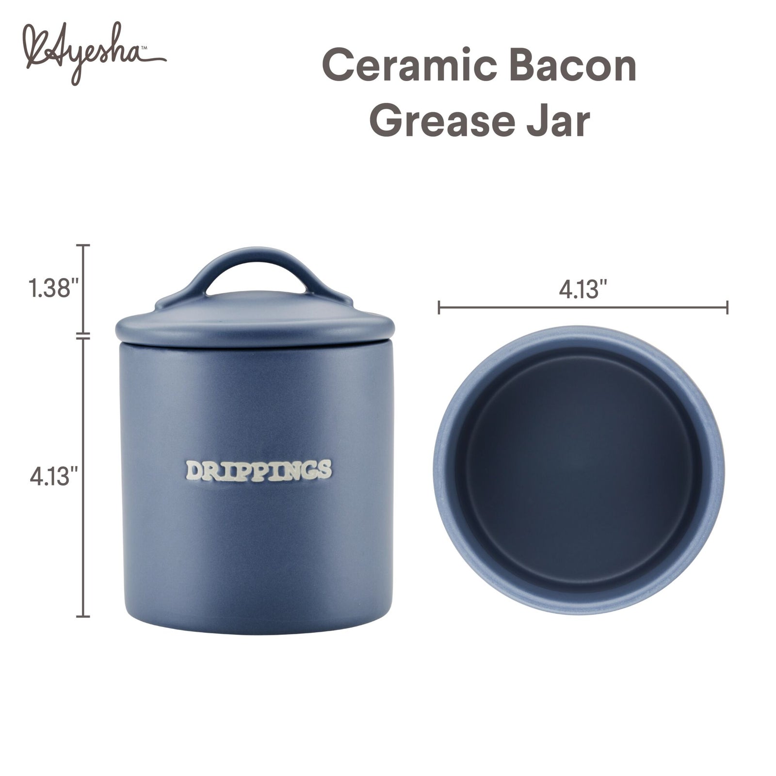 Ceramic Bacon Grease Container Keeper With Strainer,1L Frying Oil Storage Can White