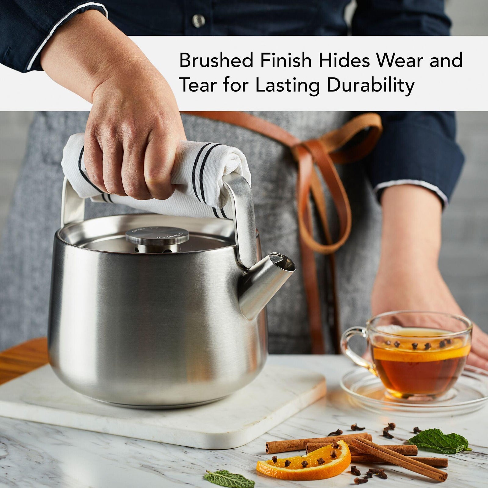 Stainless Steel Whistling Teakettle – PotsandPans