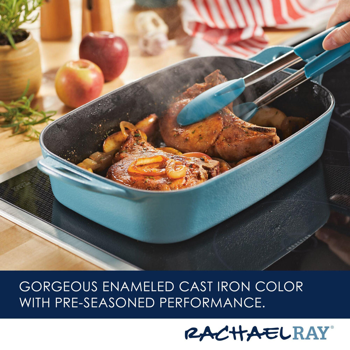 Premium RUST-RESISTANT™ Cast Iron Baker | Agave Blue