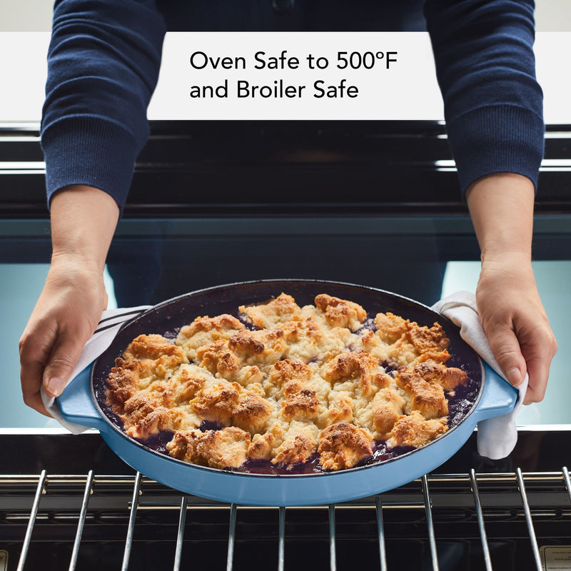 2.5-Quart Enameled Cast Iron Au Gratin Roasting Pan