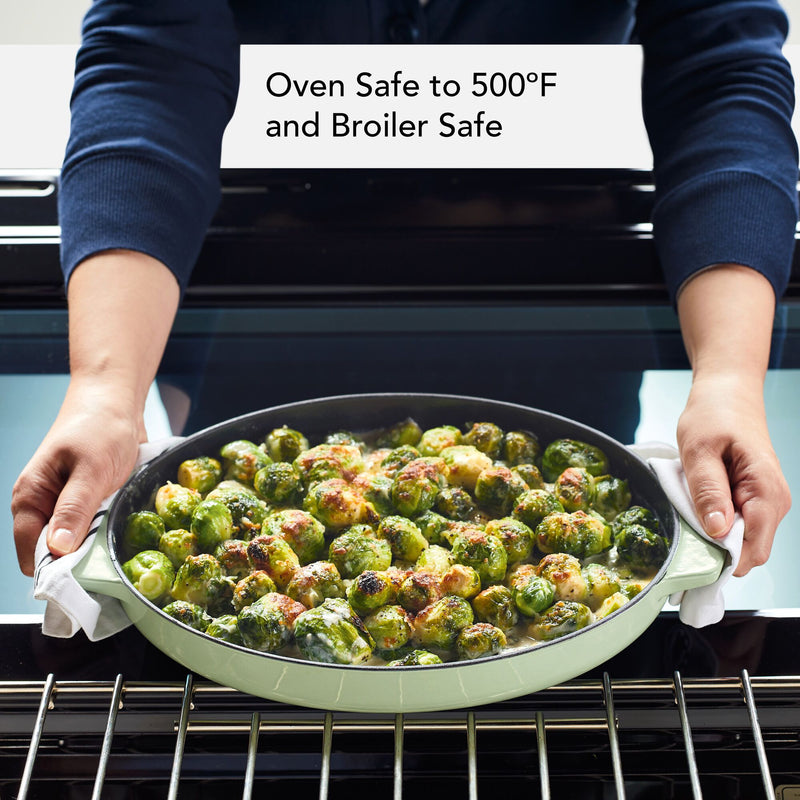 2.5-Quart Enameled Cast Iron Au Gratin Roasting Pan