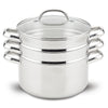 Stainless Steel 6-Quart Steamer Set with Basket