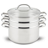 Stainless Steel 6-Quart Steamer Set with Basket