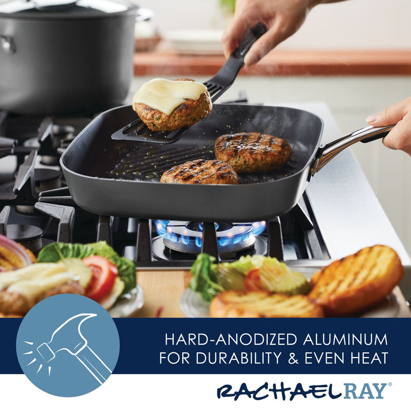 Cook + Create 11-Inch Hard Anodized Nonstick Deep Grill Pan