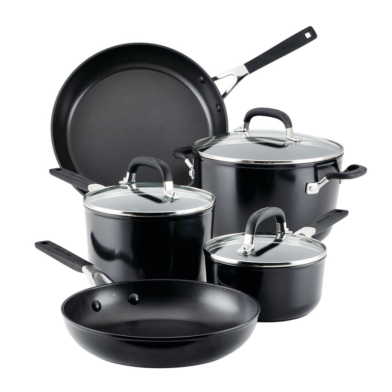 Hard-Anodized Nonstick 10-Piece Cookware Set