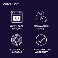 3-Quart ScratchDefense™ A1 Series Nonstick Saucepan and Lid