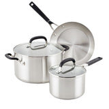 Stainless Steel 10-Piece Cookware Set