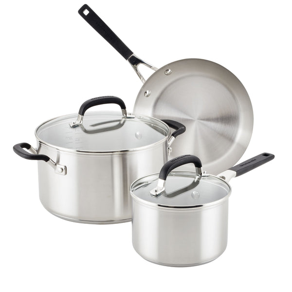 10-Piece Stainless Steel Cookware Set