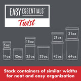 Easy Essentials Twist 20-Piece Food Storage Container Set