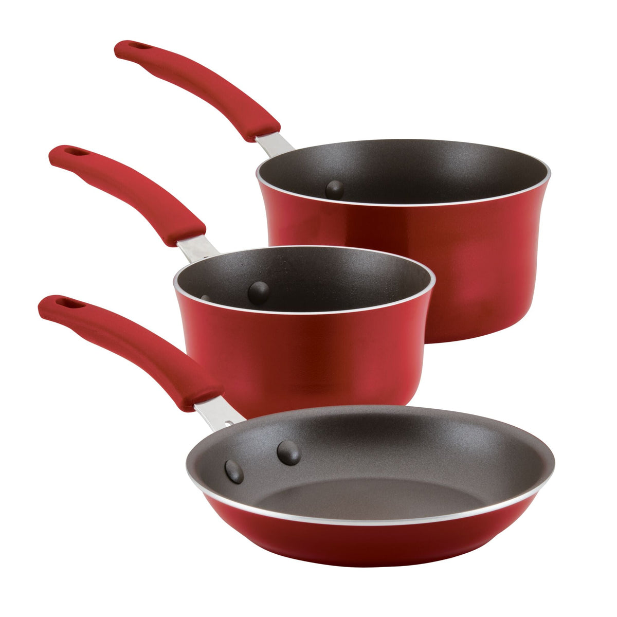 11-Piece Nonstick Cookware Set | Red