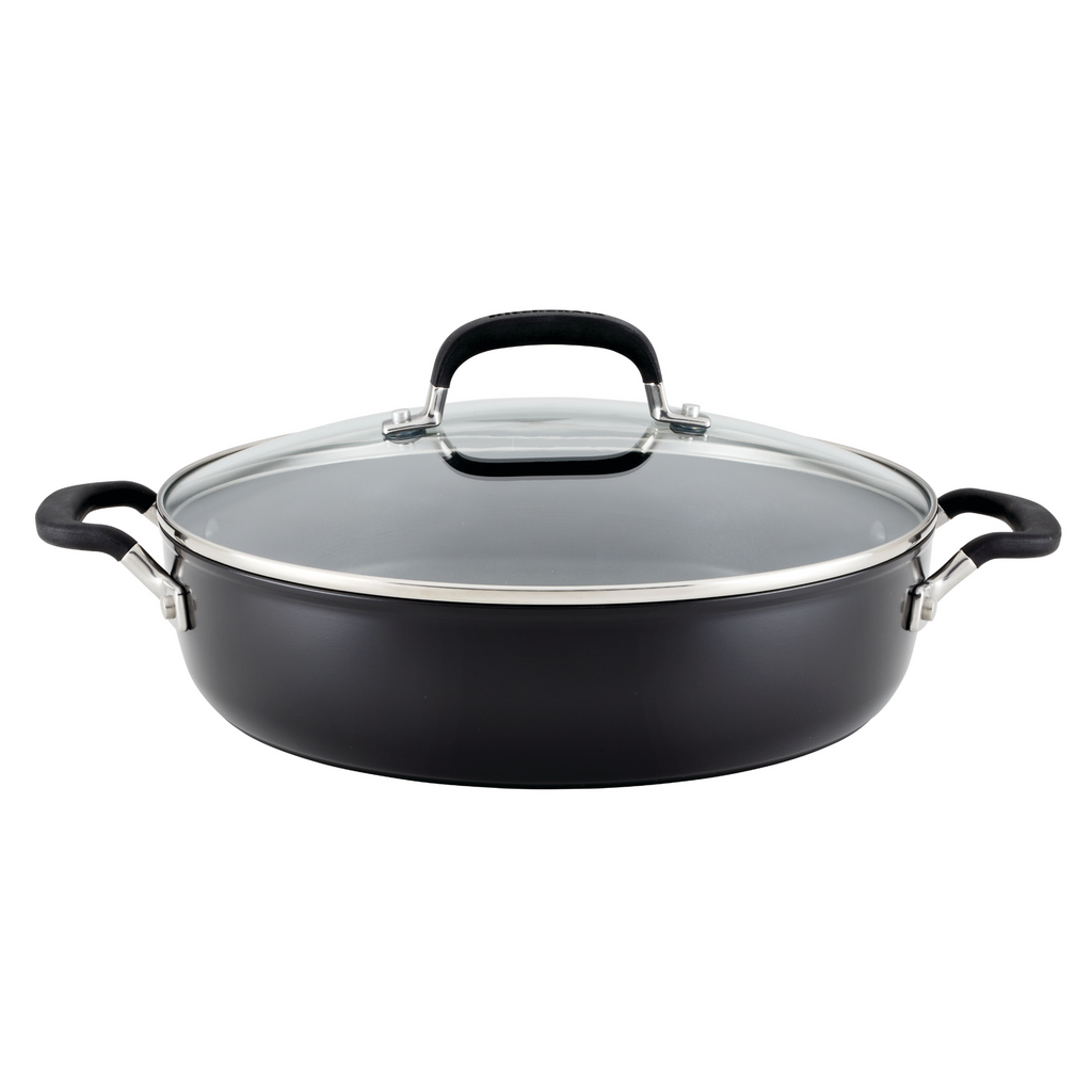 HardAnodized Nonstick 5Quart Everything Pan with Lid PotsandPans