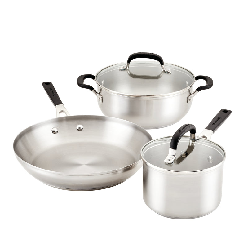 5-Piece Stainless Steel Cookware Set