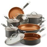Hard Anodized Ceramic 10-Piece Nonstick Cookware Set
