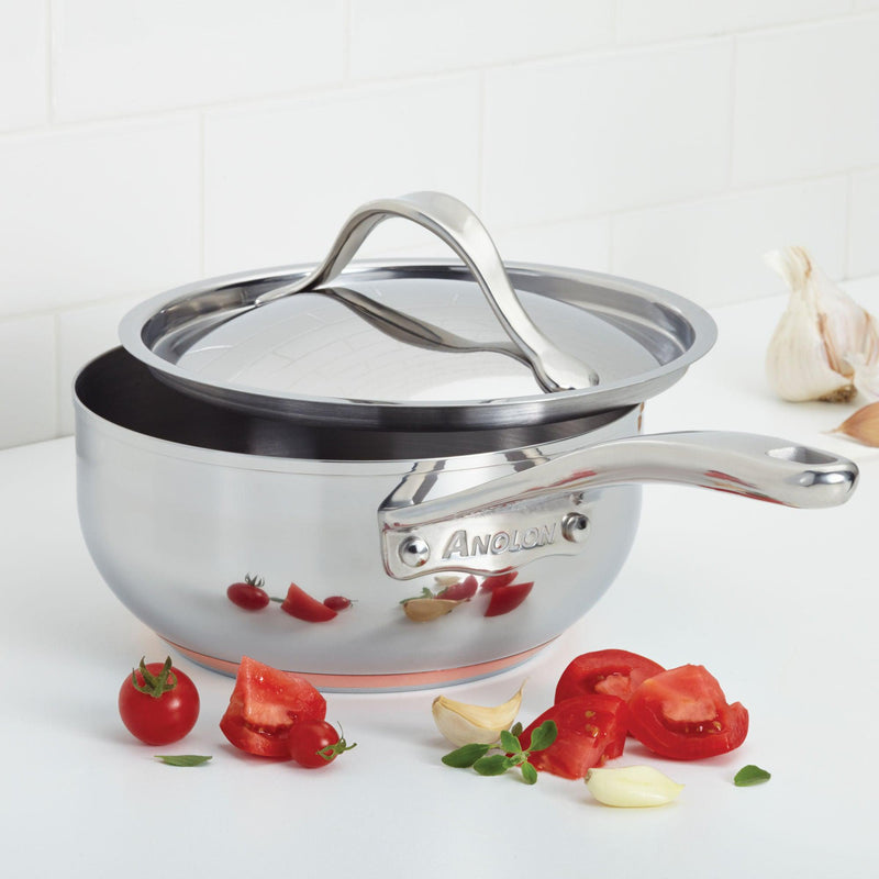 Nouvelle Copper Stainless Steel 2.5-Quart Saucier