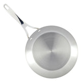 Nouvelle Copper Stainless Steel 12-Inch Covered Frying Pan