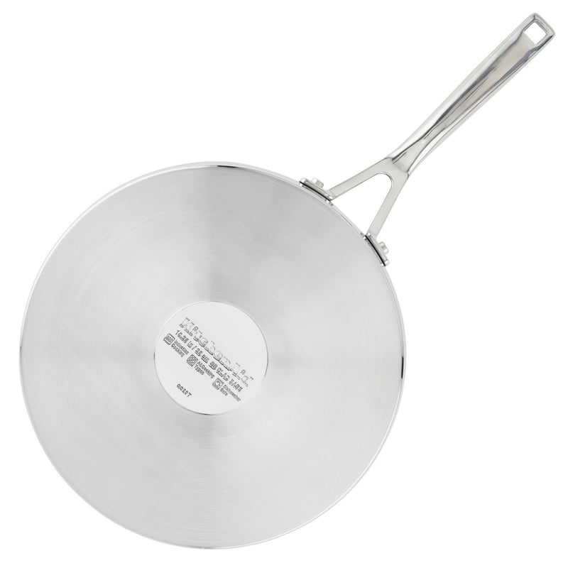 3-Ply Base Stainless Steel 10.25-Inch Nonstick Round Grill Pan