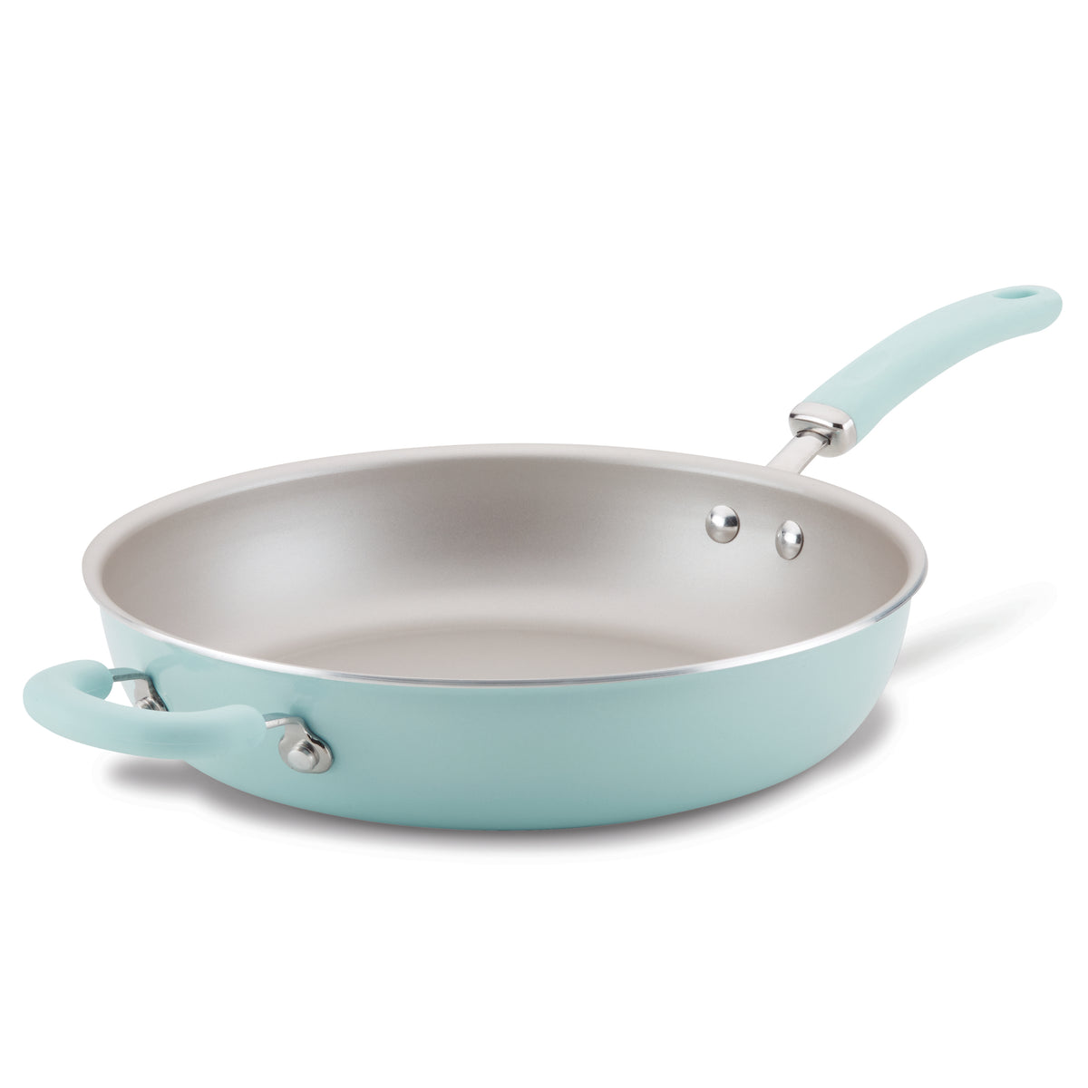Create Delicious 12.5-Inch Hard Anodized Nonstick Induction Deep Frying Pan with Helper Handle