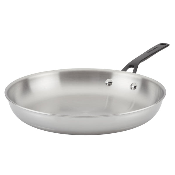5-Ply Clad Stainless Steel 12.25-Inch Frying Pan