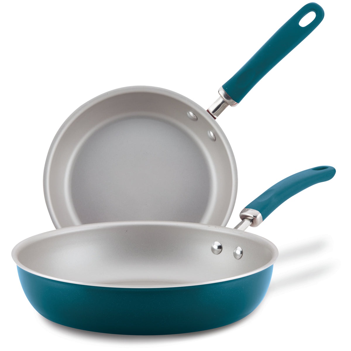 Create Delicious 9.5" and 11.75" Hard Anodized Nonstick Induction Frying Pan Set