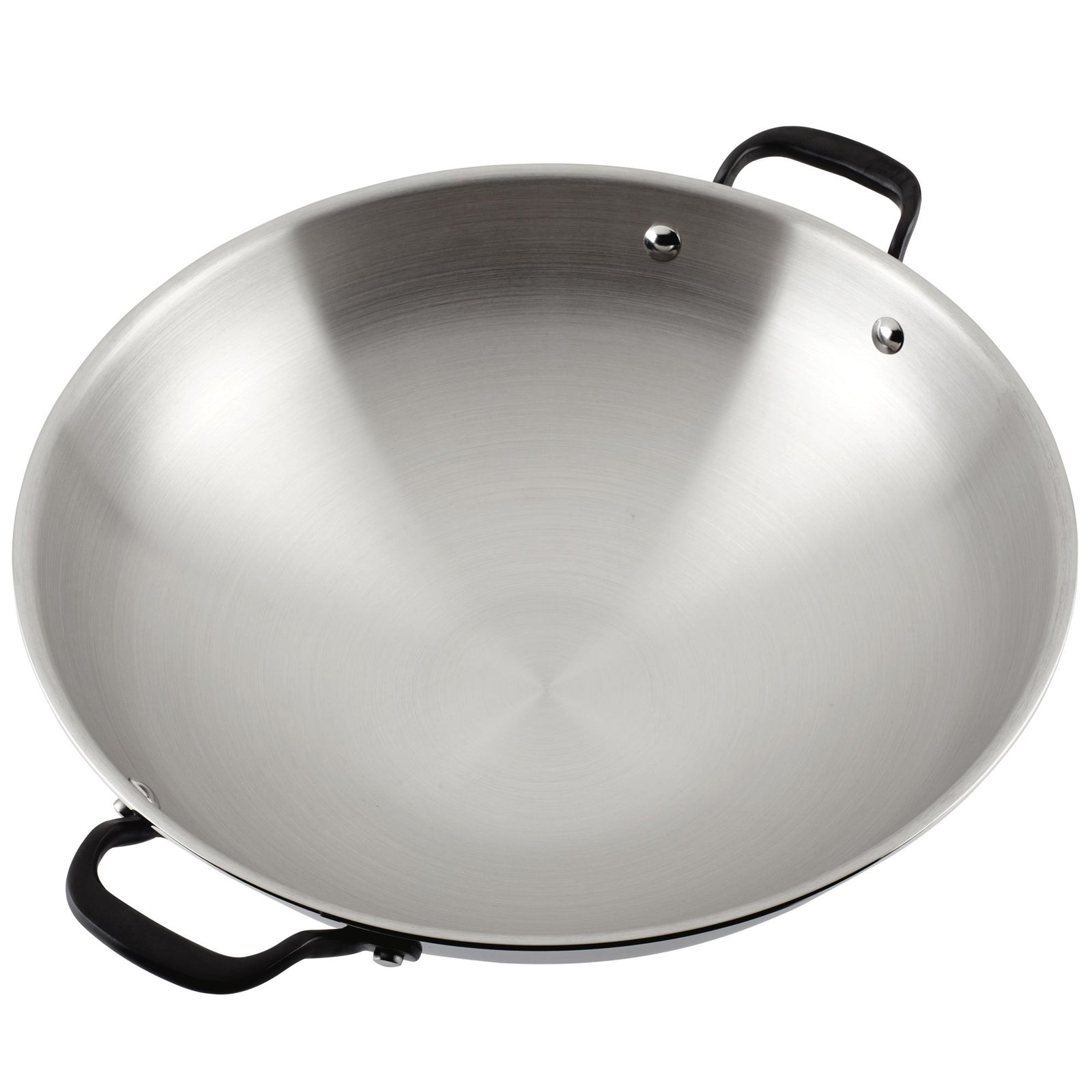 Stainless Steel 5-Ply Clad 15-Inch Wok – PotsandPans