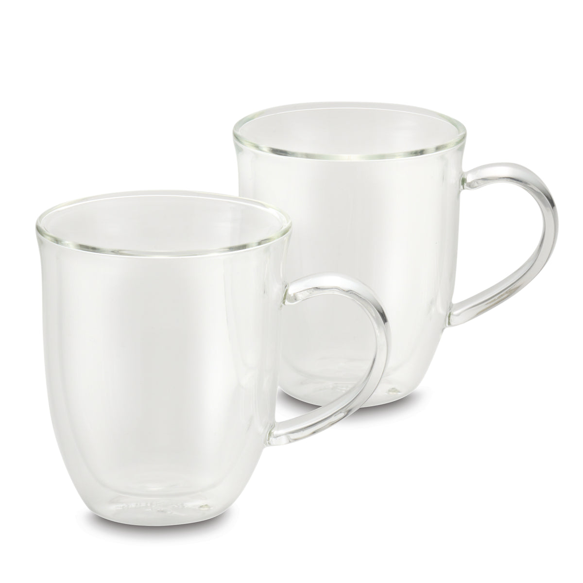 BonJour Coffee 2-Piece Insulated Glass Latte Cup Set