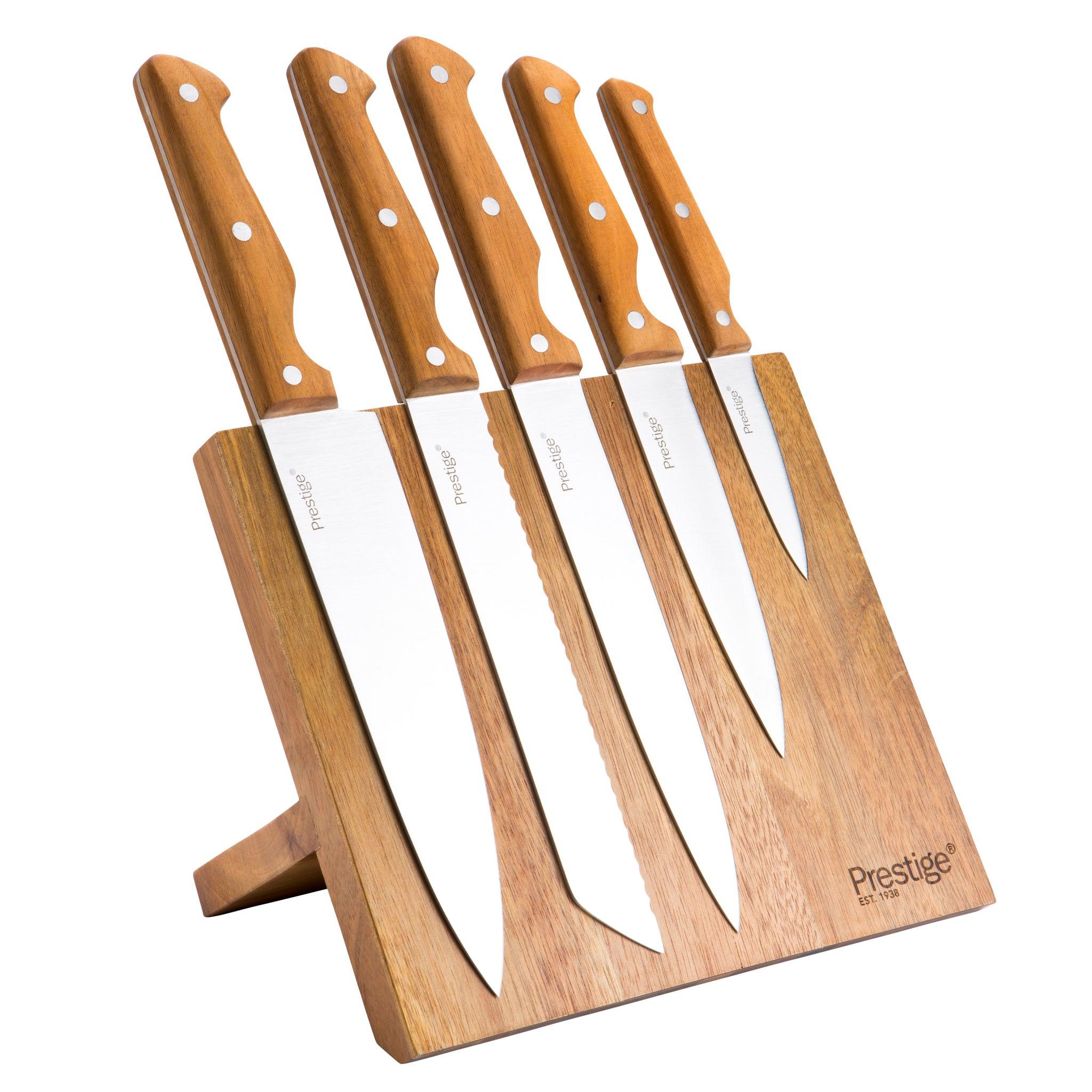 Acacia 6Piece Knife Block Set PotsandPans
