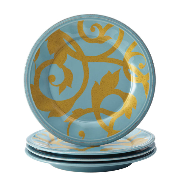 Gold Scroll 8-Inch Salad Plate