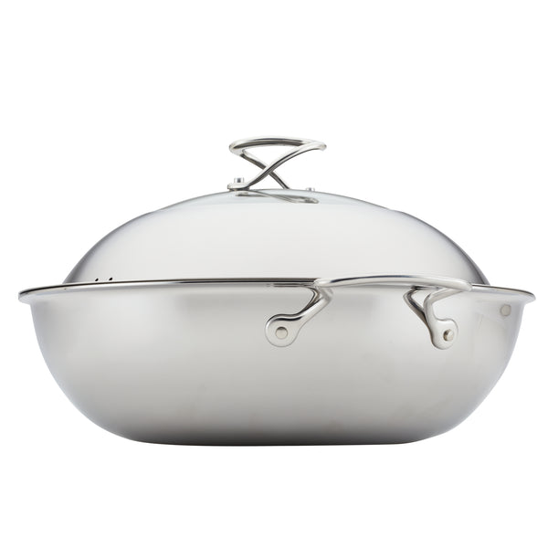 Circulon SteelShield Stainless Steel 4-Qt. Saucepot with Lid, Silver